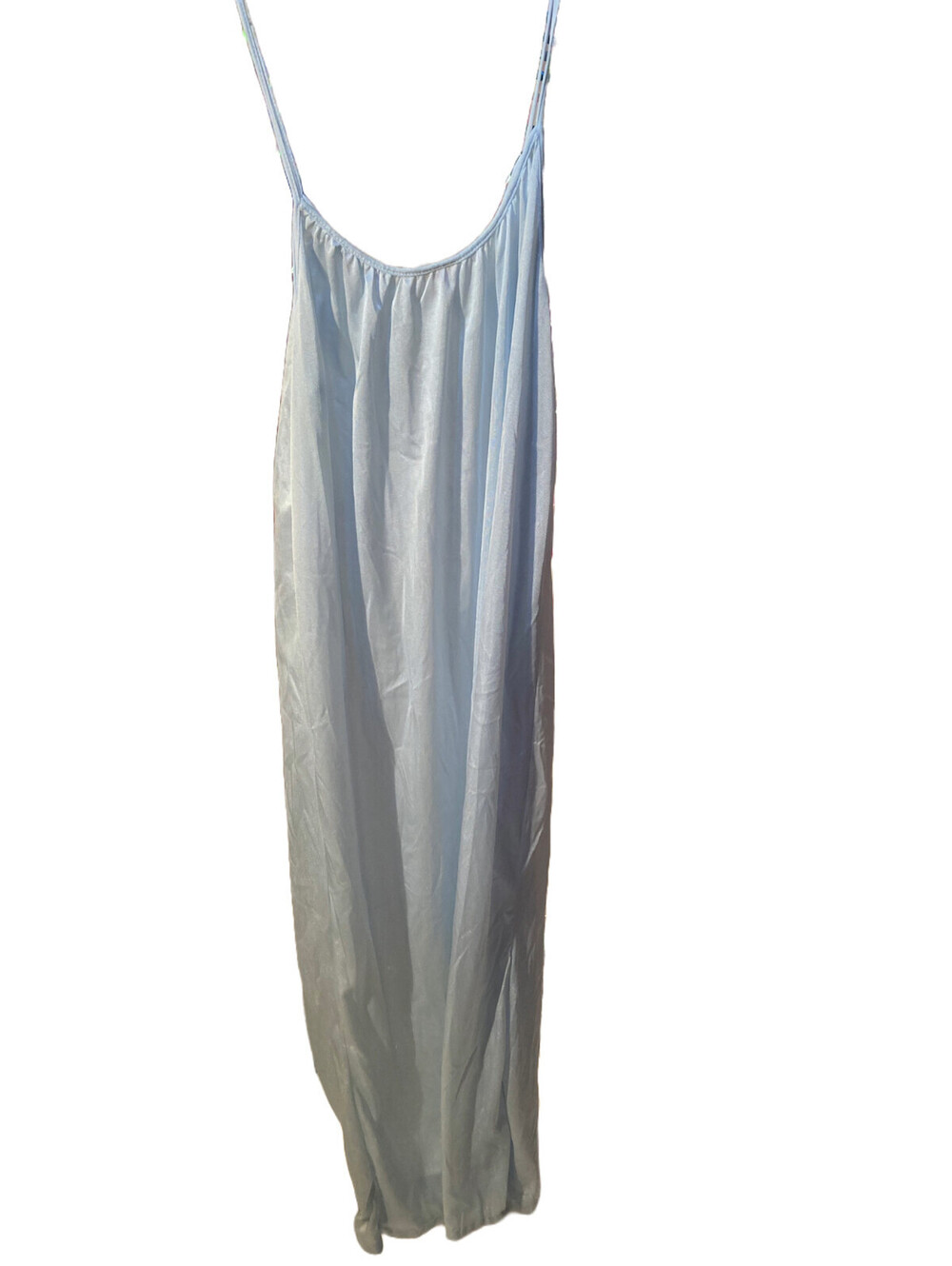 VINTAGE 1960s Light Blue Slip Lingerie - Size M